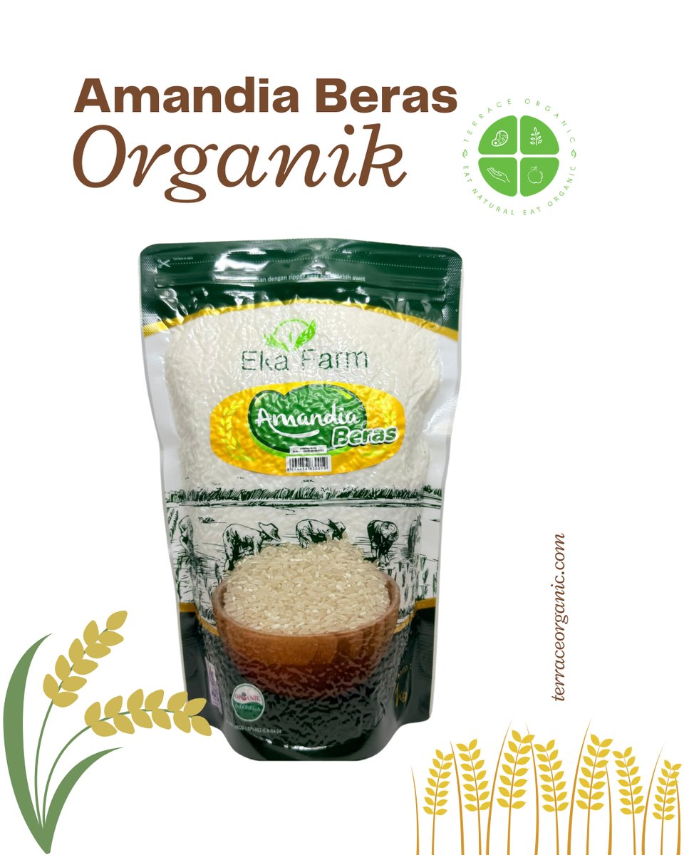 Beras Diabetes Amandia Organik Kemasan Vakum 1kg