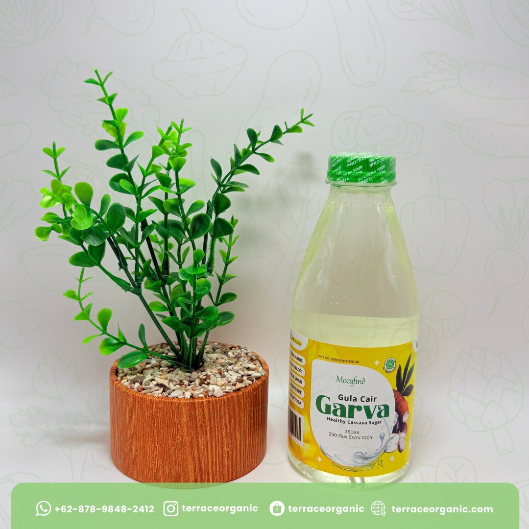 GARVA Gula Singkong Mocafine - Rendah Indek Glikemik - 350 ML
