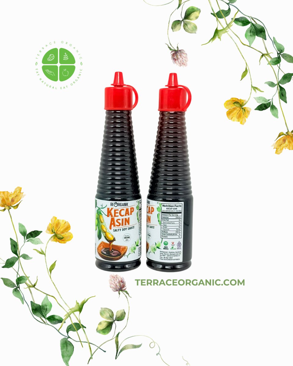 Kecap Asin Organik / Salty Soy Sauce (Non GMO & MSG)