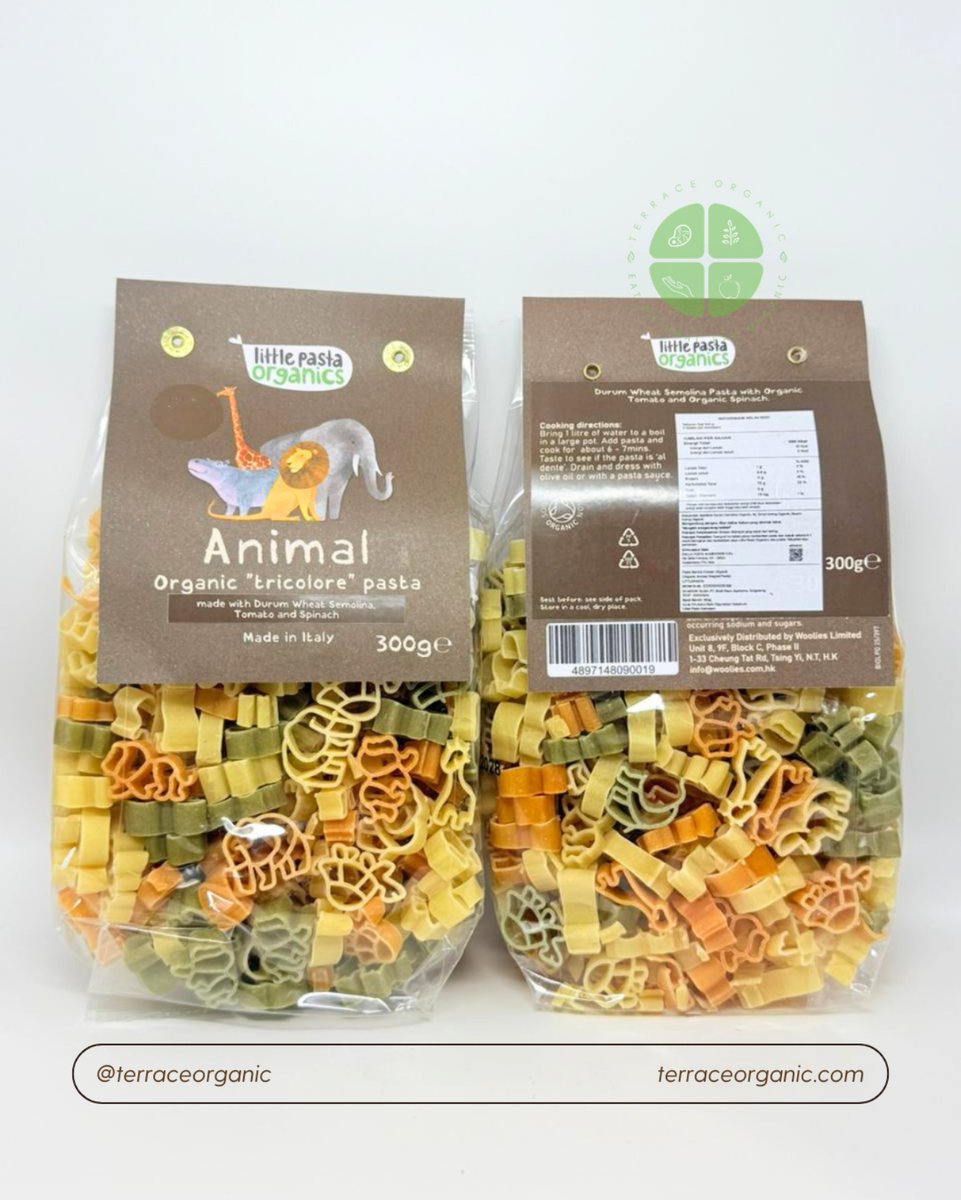 Littel Pasta Organics "Animal Series" Vegan Friendly | 300gr - made in Italy.