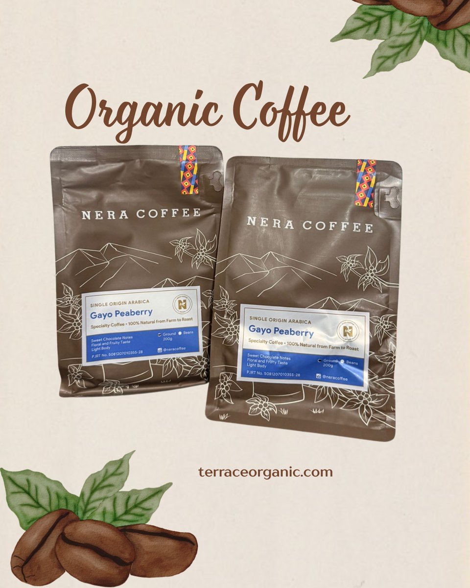 PeaBerry Gayo Aceh (Arabica) by Nera Coffee 200gr | Organic Coffee