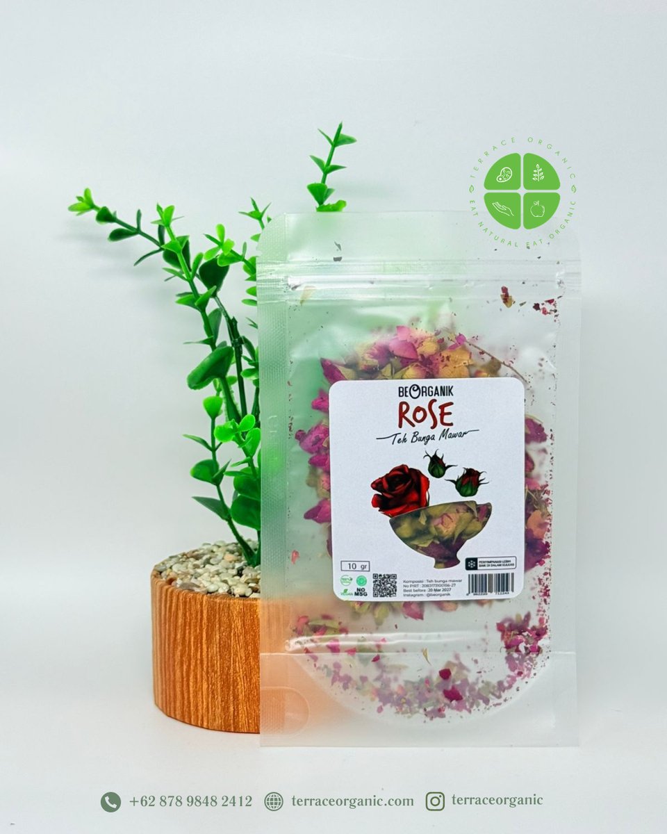 ROSE TEA ORGANIK / TEH BUNGA MAWAR BEORGANIK