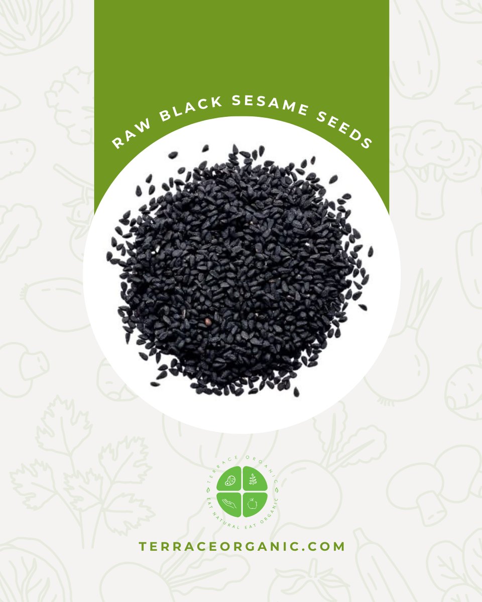 Raw Black Sesame Seeds 100g | Wijen Hitam Mentah
