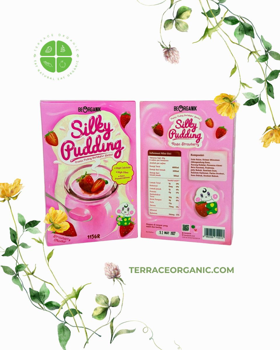 SILKY PUDDING STRAWBERRY - ZERO PRESERVATIVES
