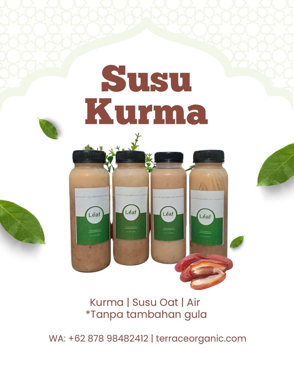 Susu Kurma | Oat Milk and Dates