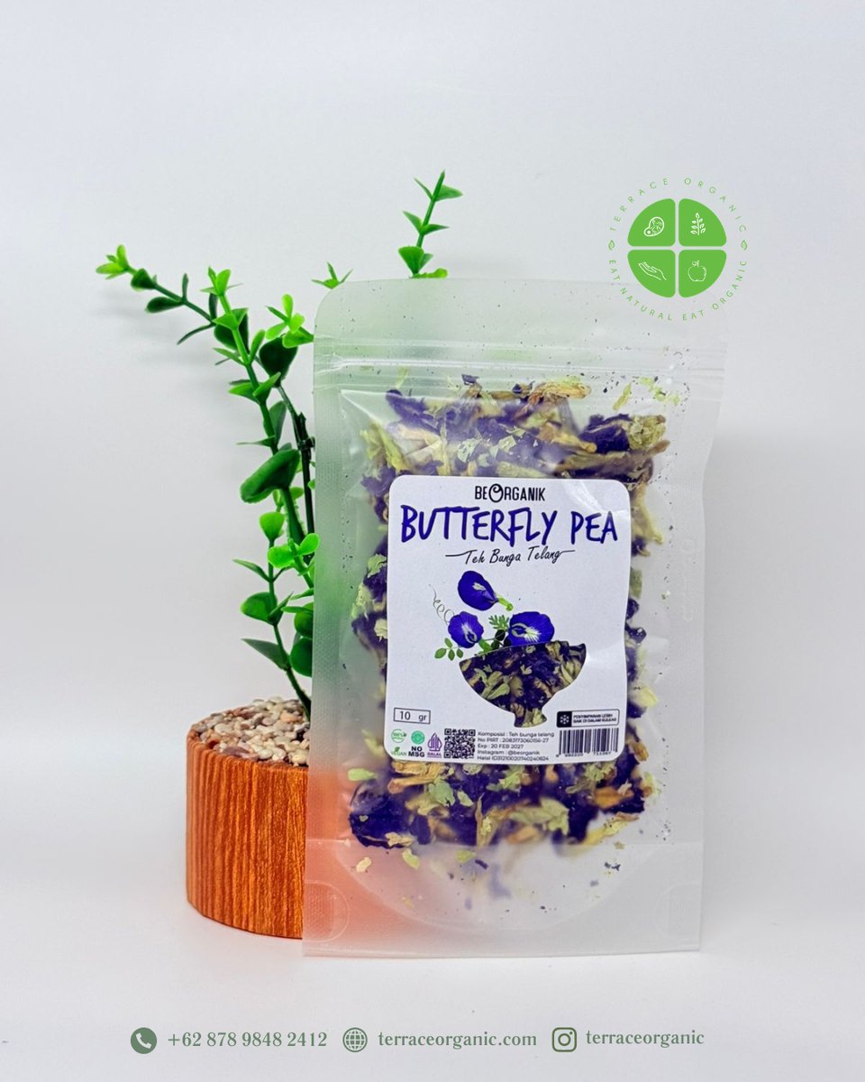 TEH BUNGA TELANG ORGANIK / BUTTERFLY PEA TEA BEORGANIK