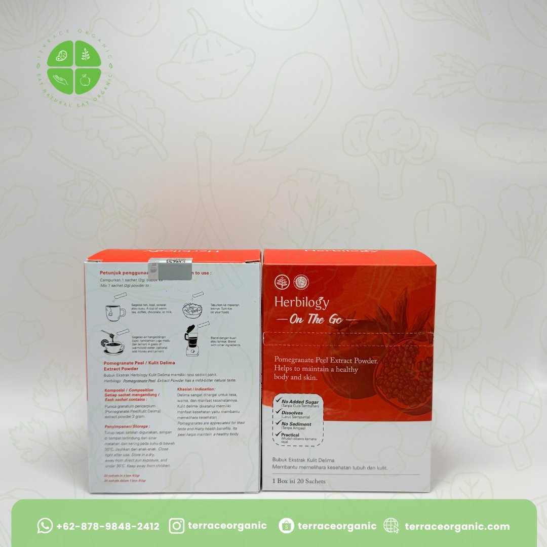 Herbilogy On the Go Pomegranate Peel (Isi 20 Sachet)