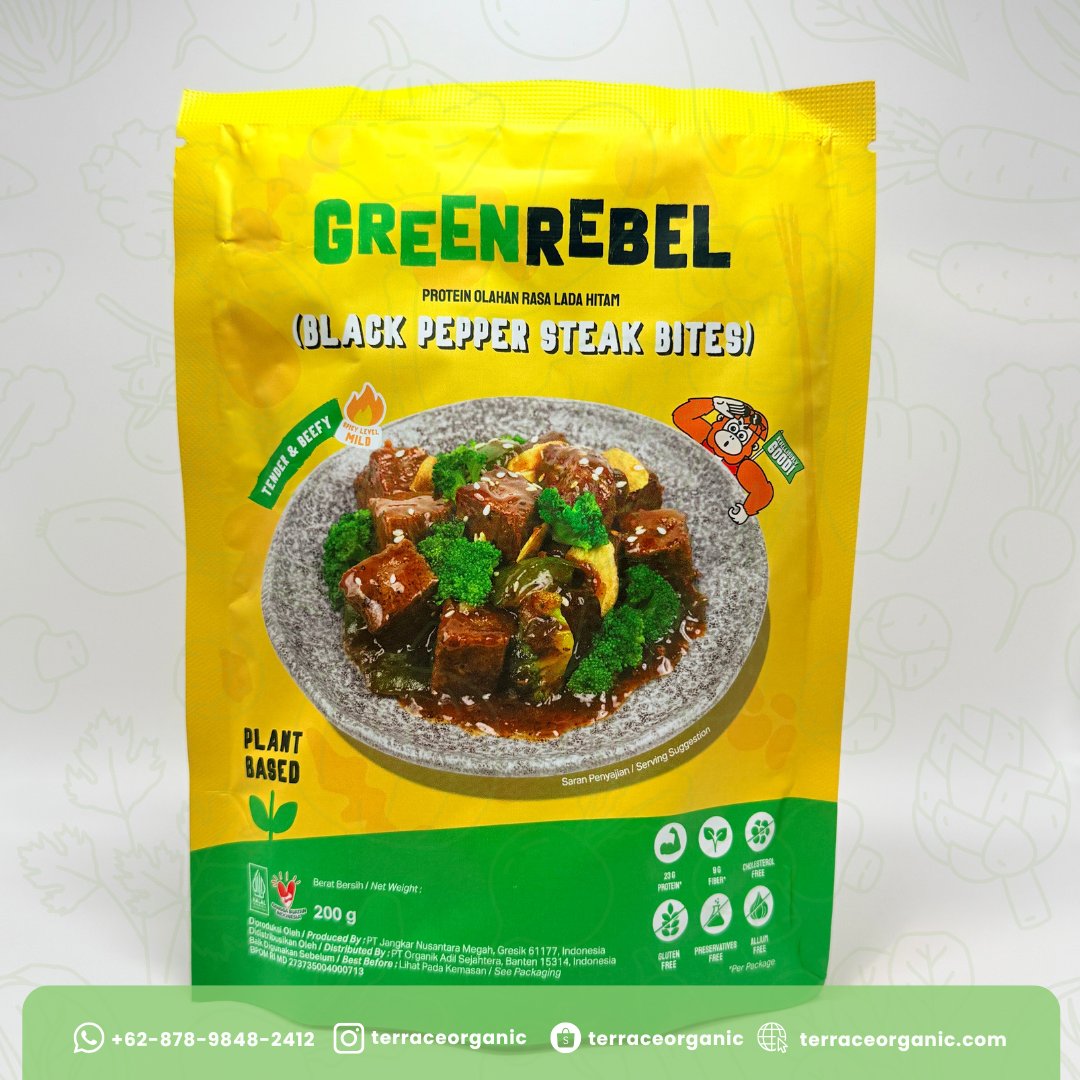 Green Rebel Blackpepper Steack Bites Ready to Eat (Plant based food)