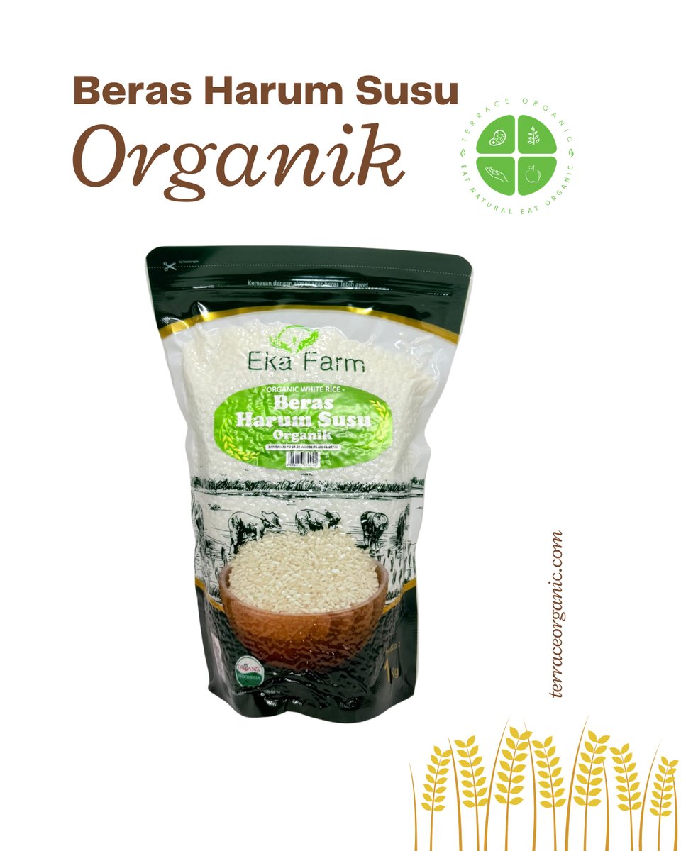 Beras Mentik Wangi Susu | Harum Susu Organik Kemasan Vakum 1kg