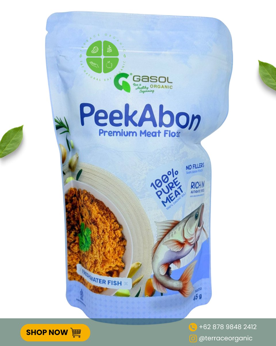 PeekAbon Freshwater Fish - Abon Ikan Premium 45gr