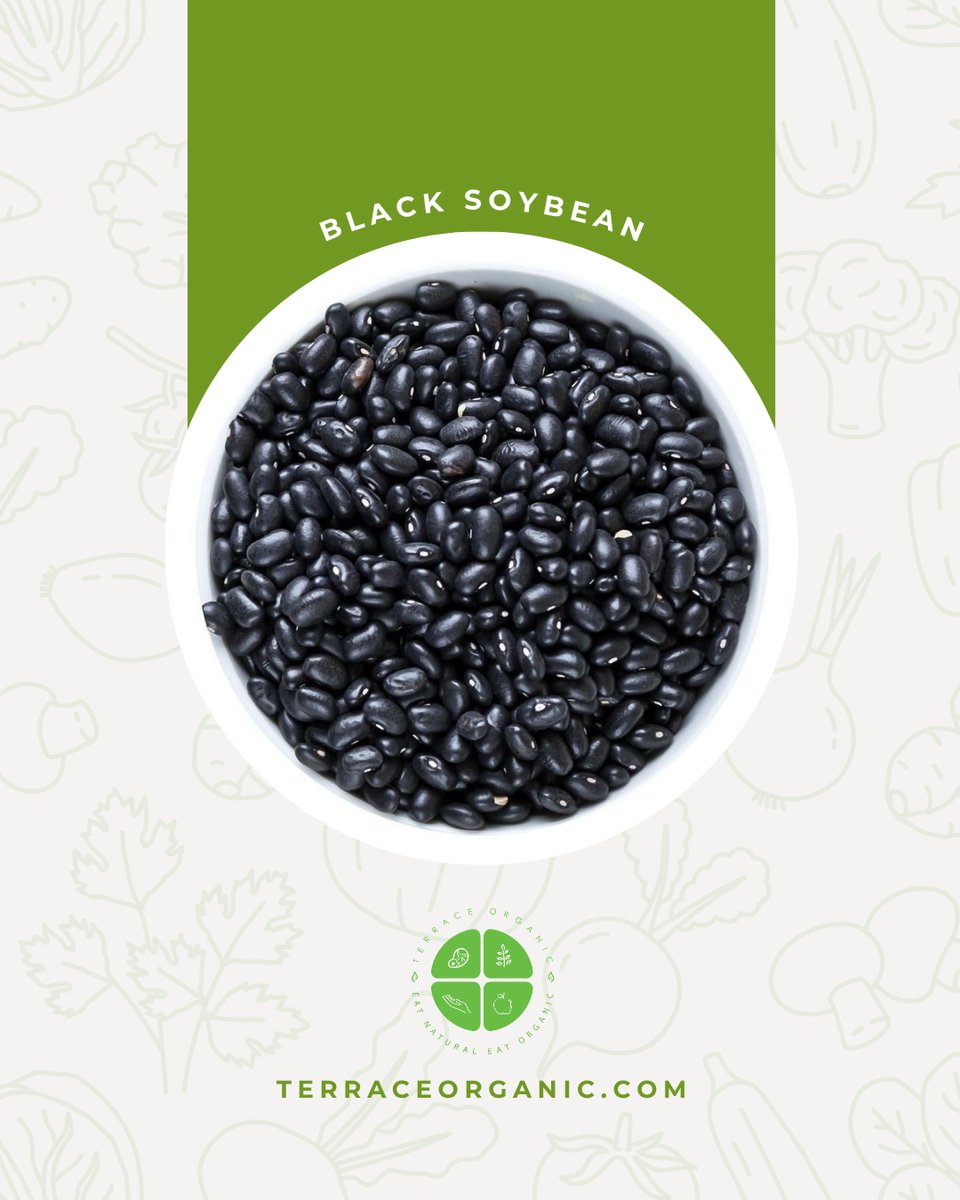 Organic Black Soybeans 1kg | Kacang Kedelai Hitam