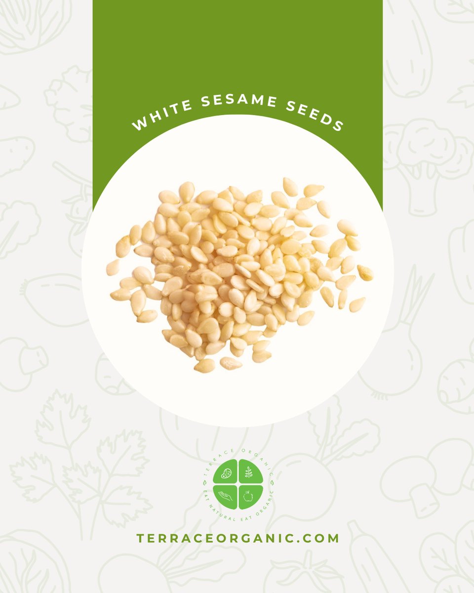 Natural Raw White Sesame Seeds 100g | Wijen Putih Mentah